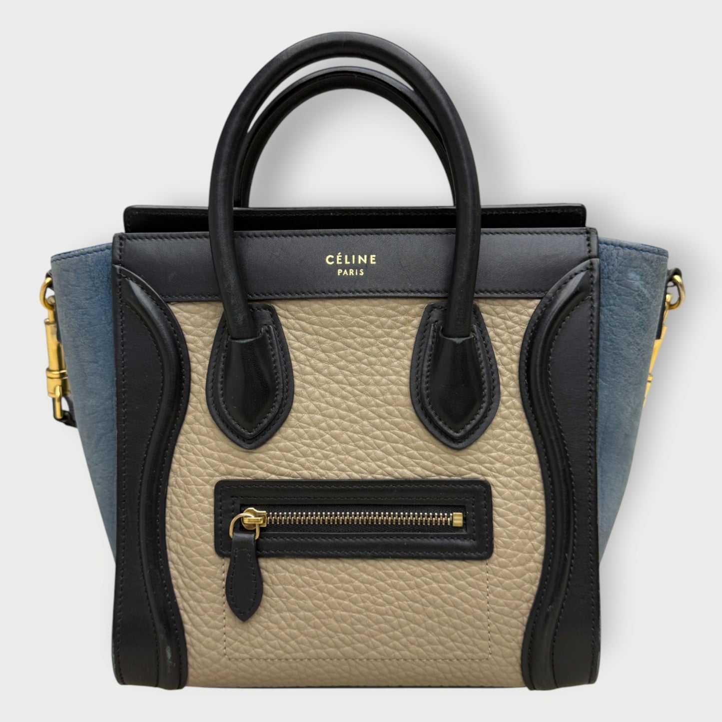 Tricolor Nano Luggage Tote