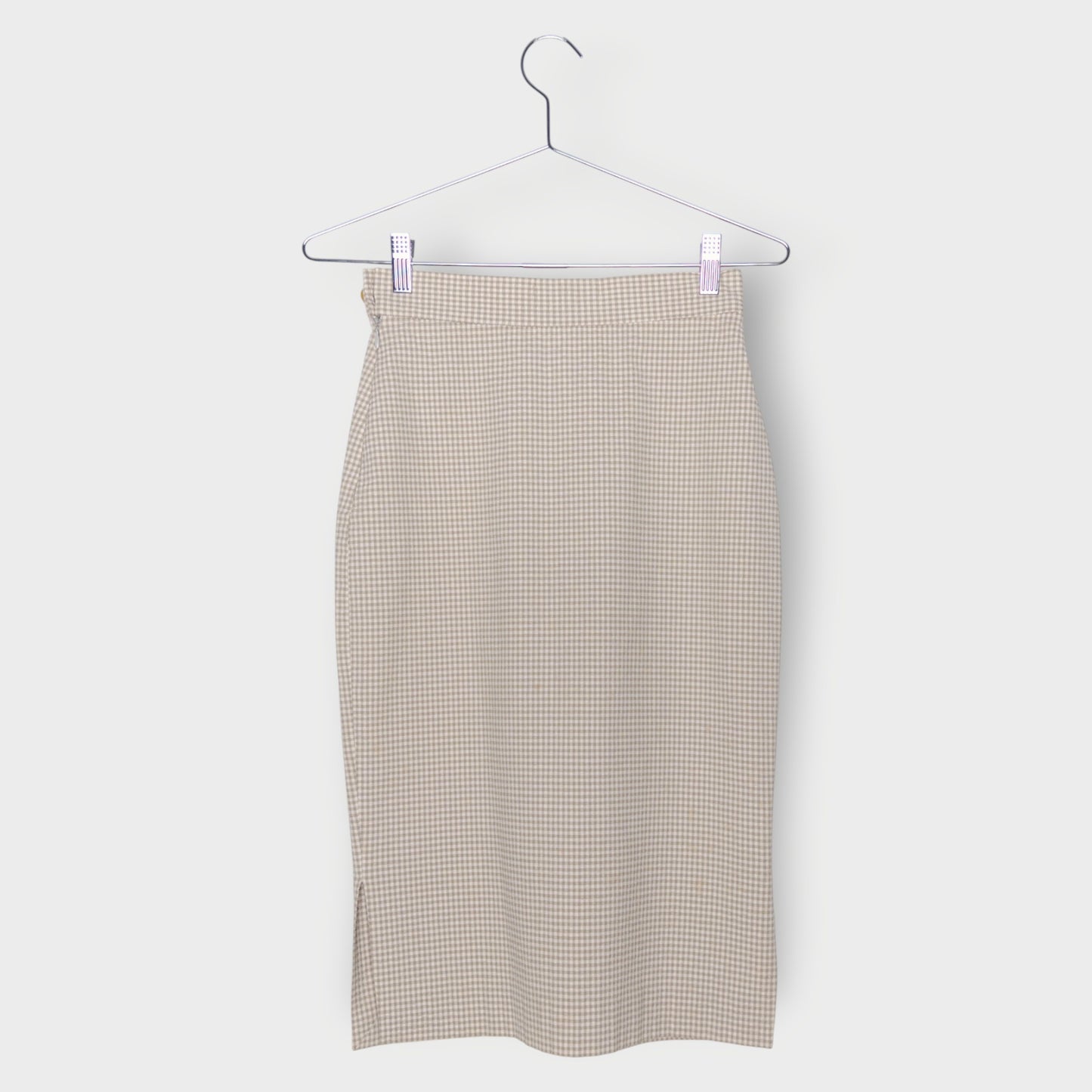 Gingham Pencil Skirt