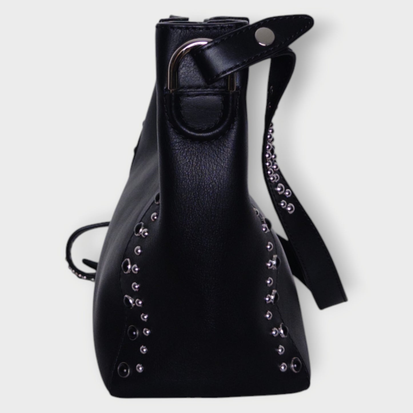 Leather Studded Dolly Bag