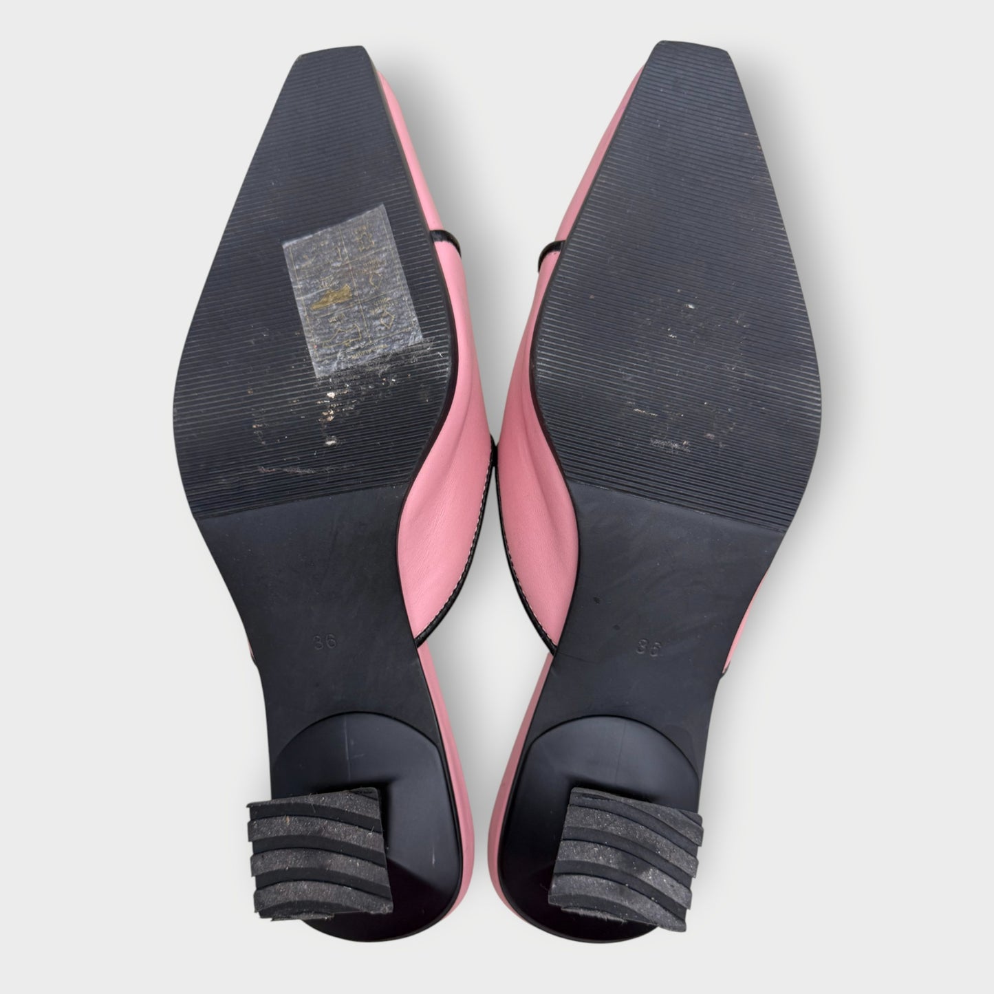 Pointed Square Mules