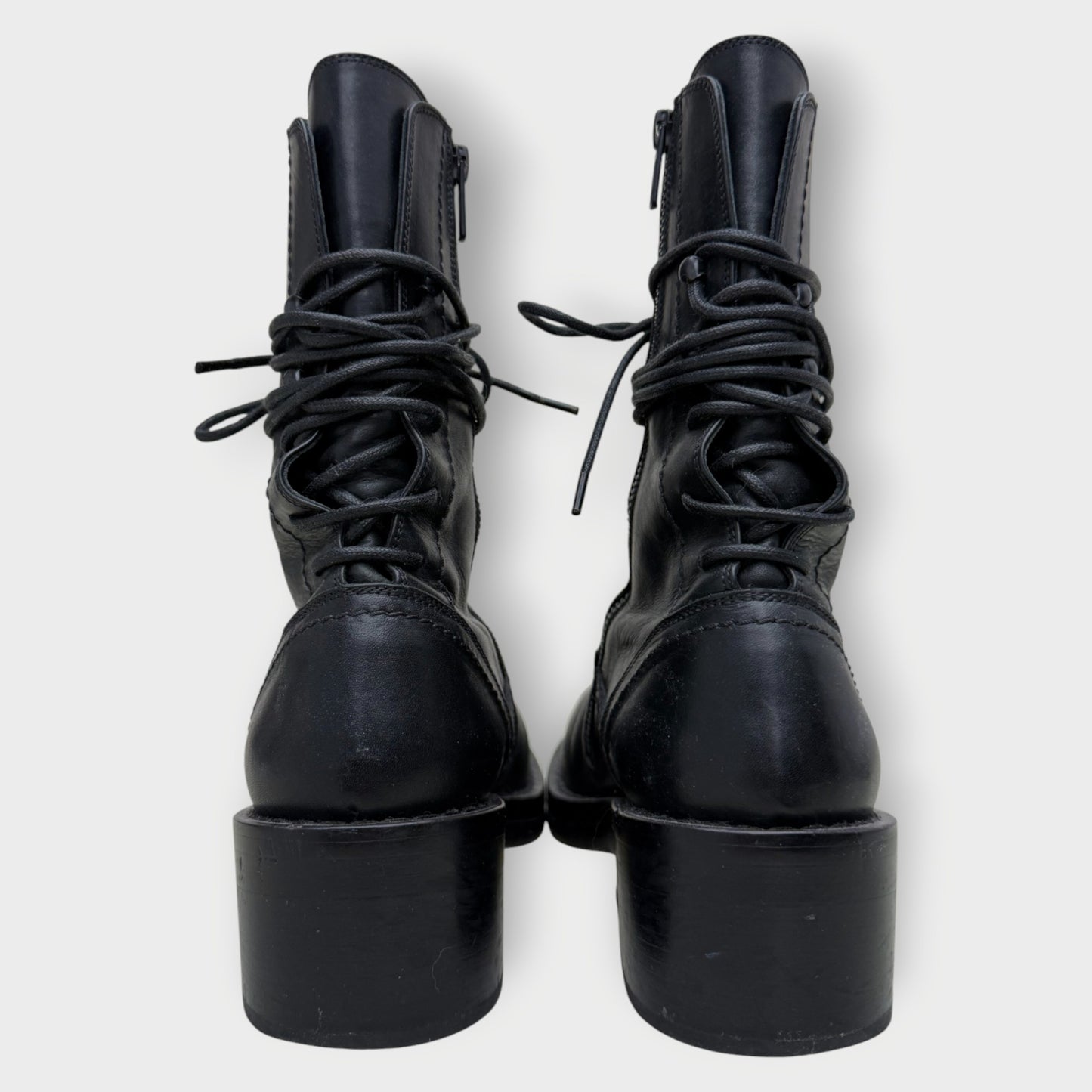 Leather Back Lace Henrica Boots