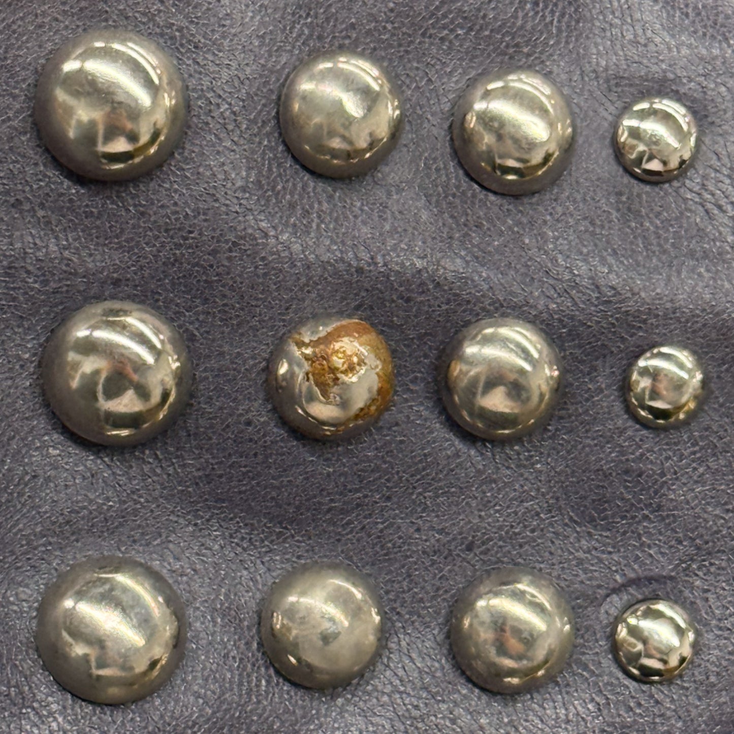 Leather Feel Studded Shoulder Bag
