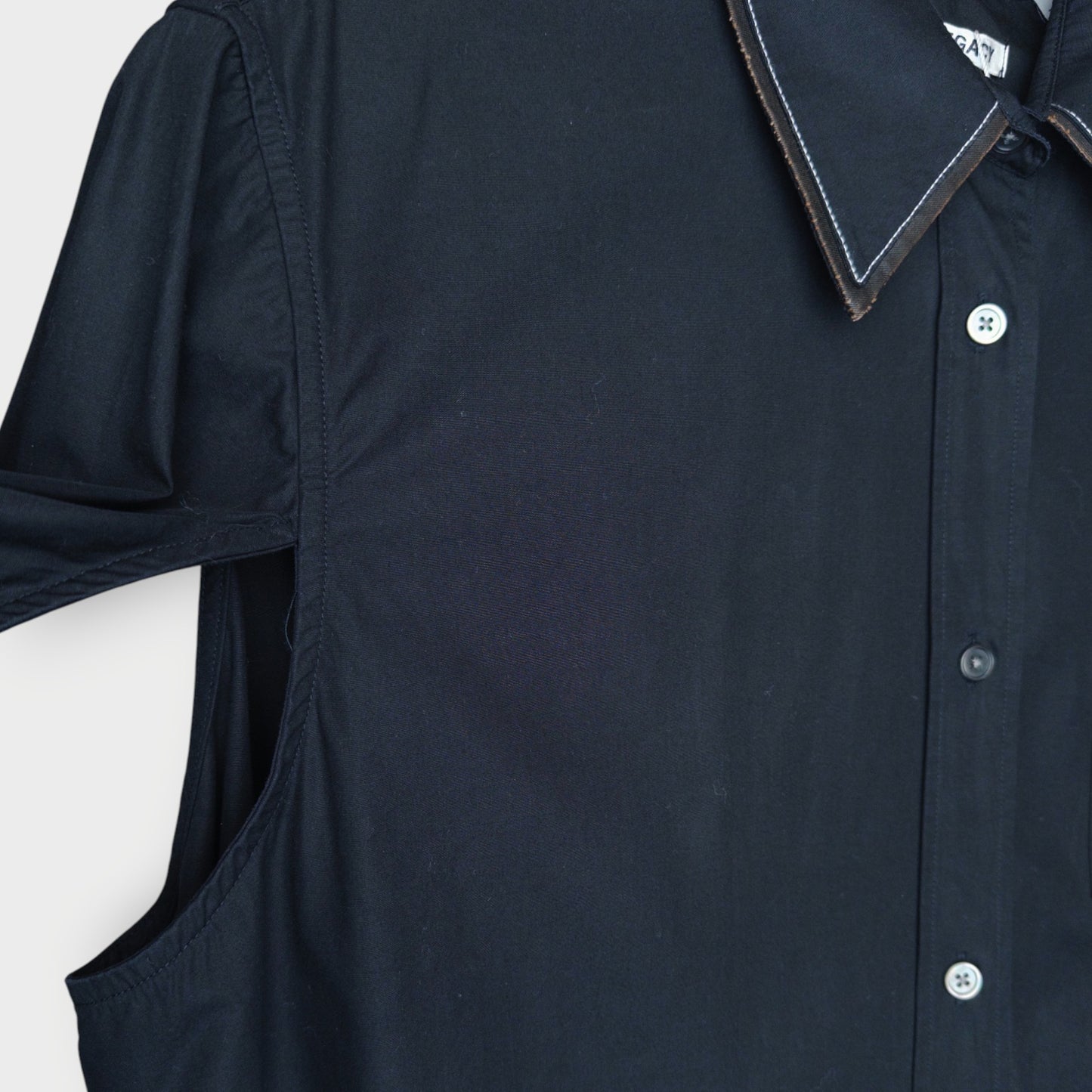Trim Cut Out Poplin Shirt