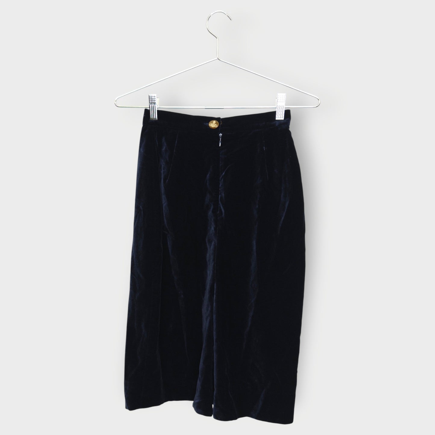 Velour Pencil Skirt
