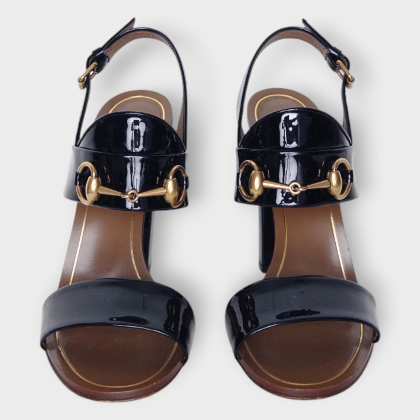 Patent Leather Horsebit Heels