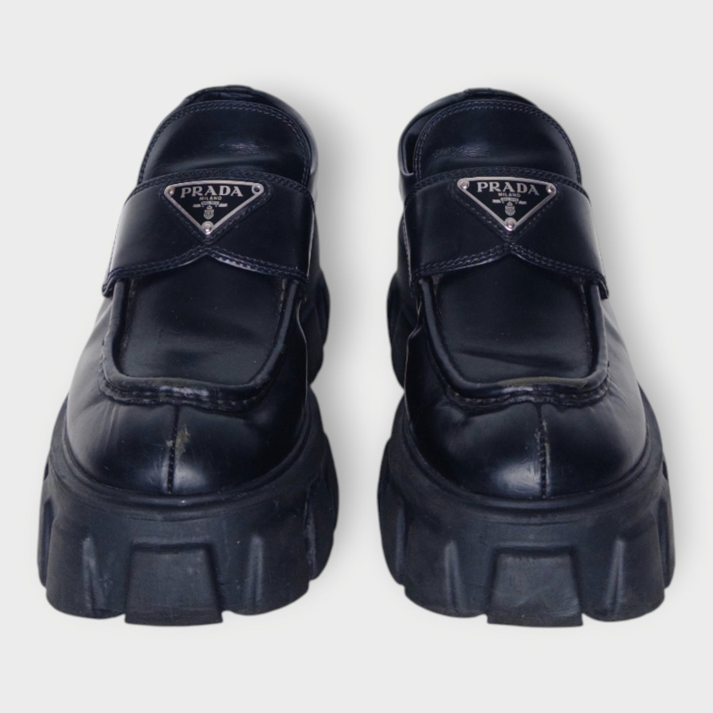 Leather Monolith Brushed Loafer