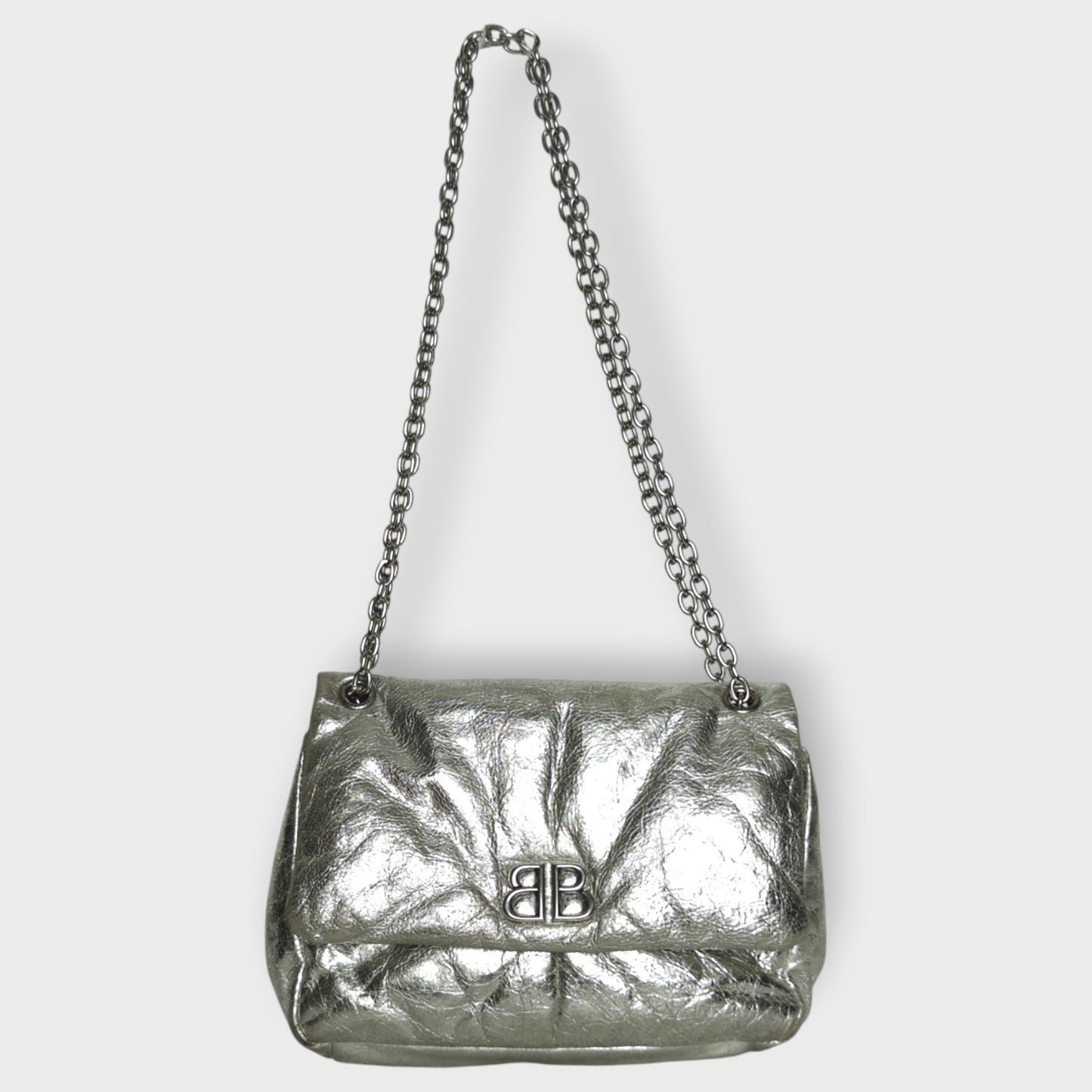 Leather & Chain Small Monaco Bag