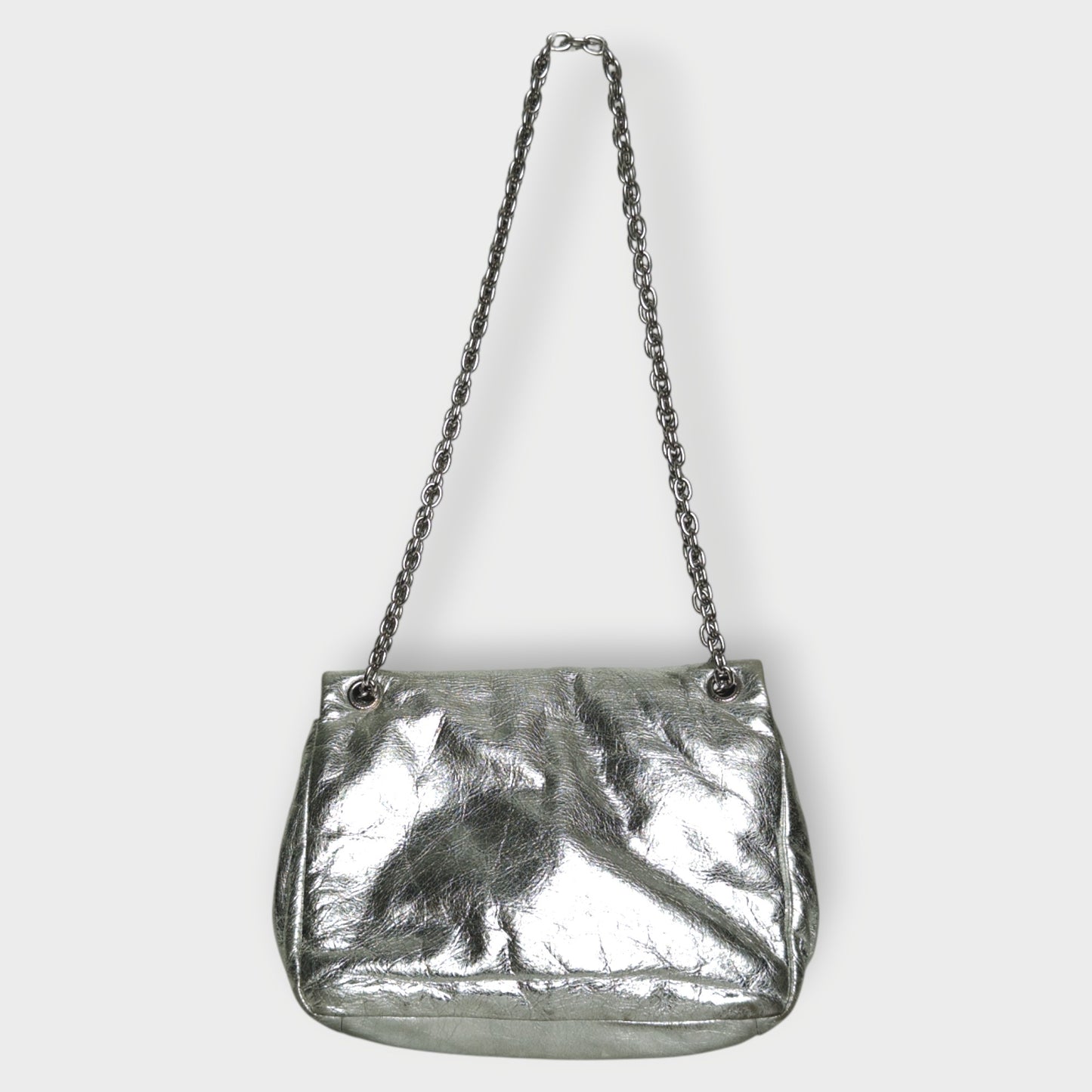 Leather & Chain Small Monaco Bag