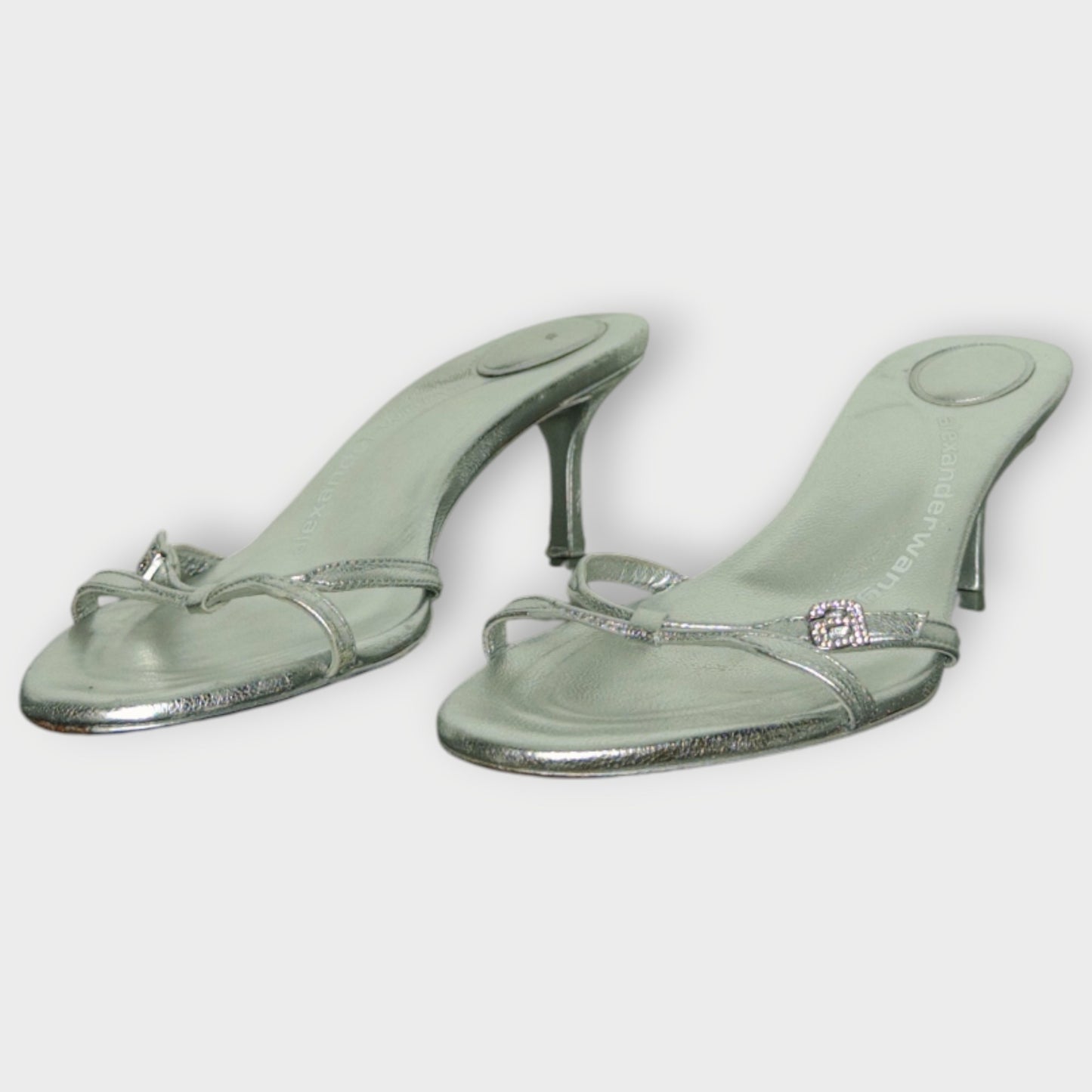 Lucienne Metallic Leather Strappy Sandals