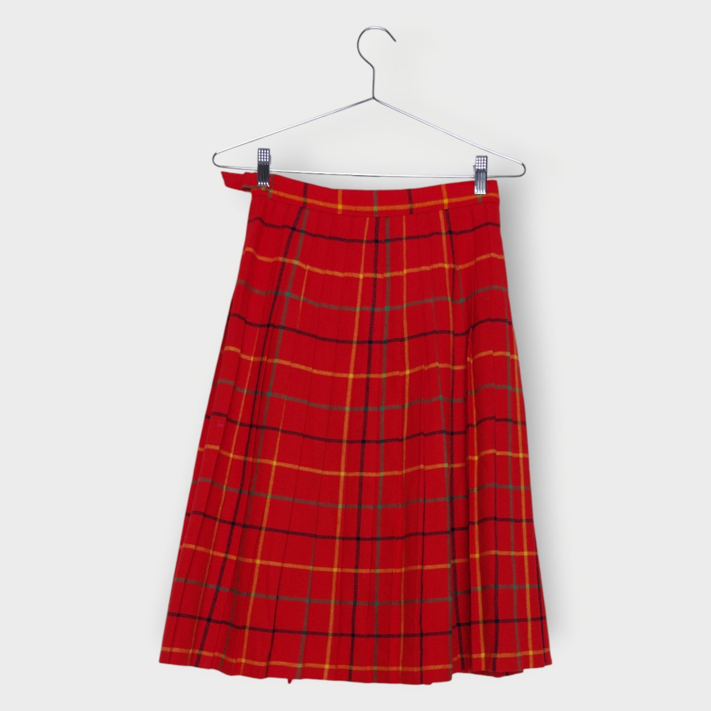 Plaid Pleat Skirt
