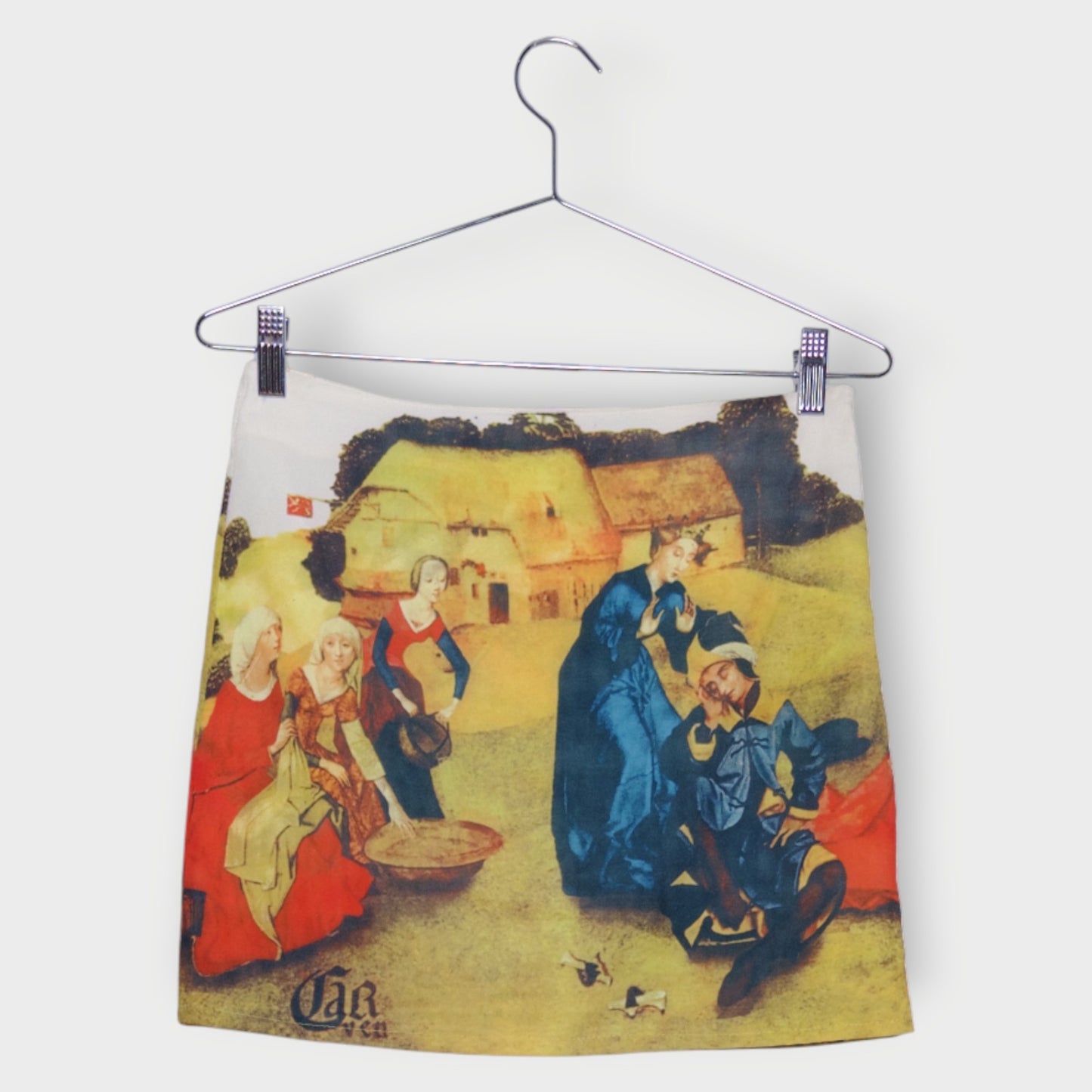 Renaissance Print Mini Skirt