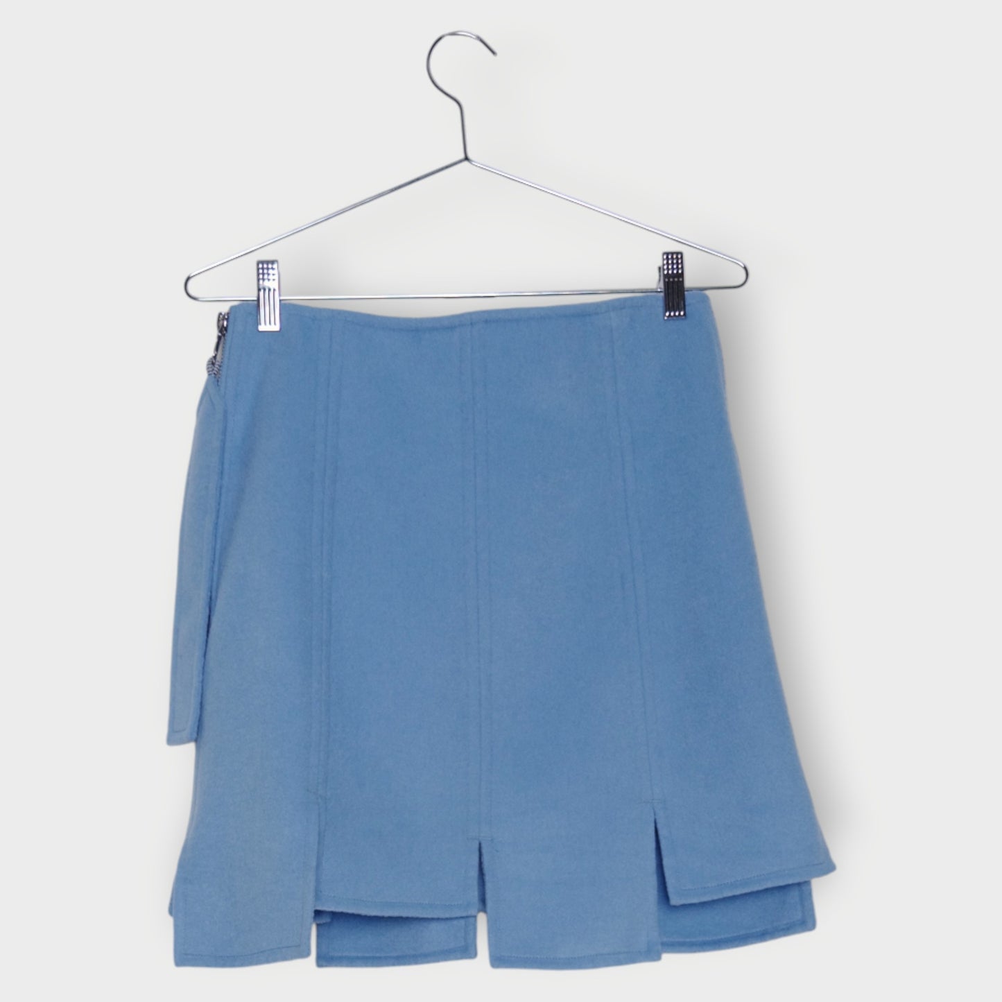Felt Asymmetric Mini Skirt
