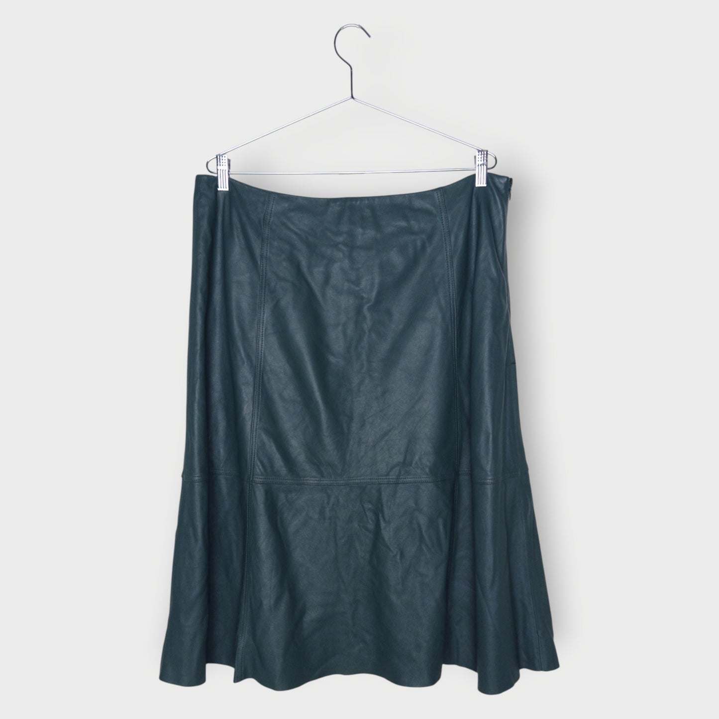 Leather Midi Skirt