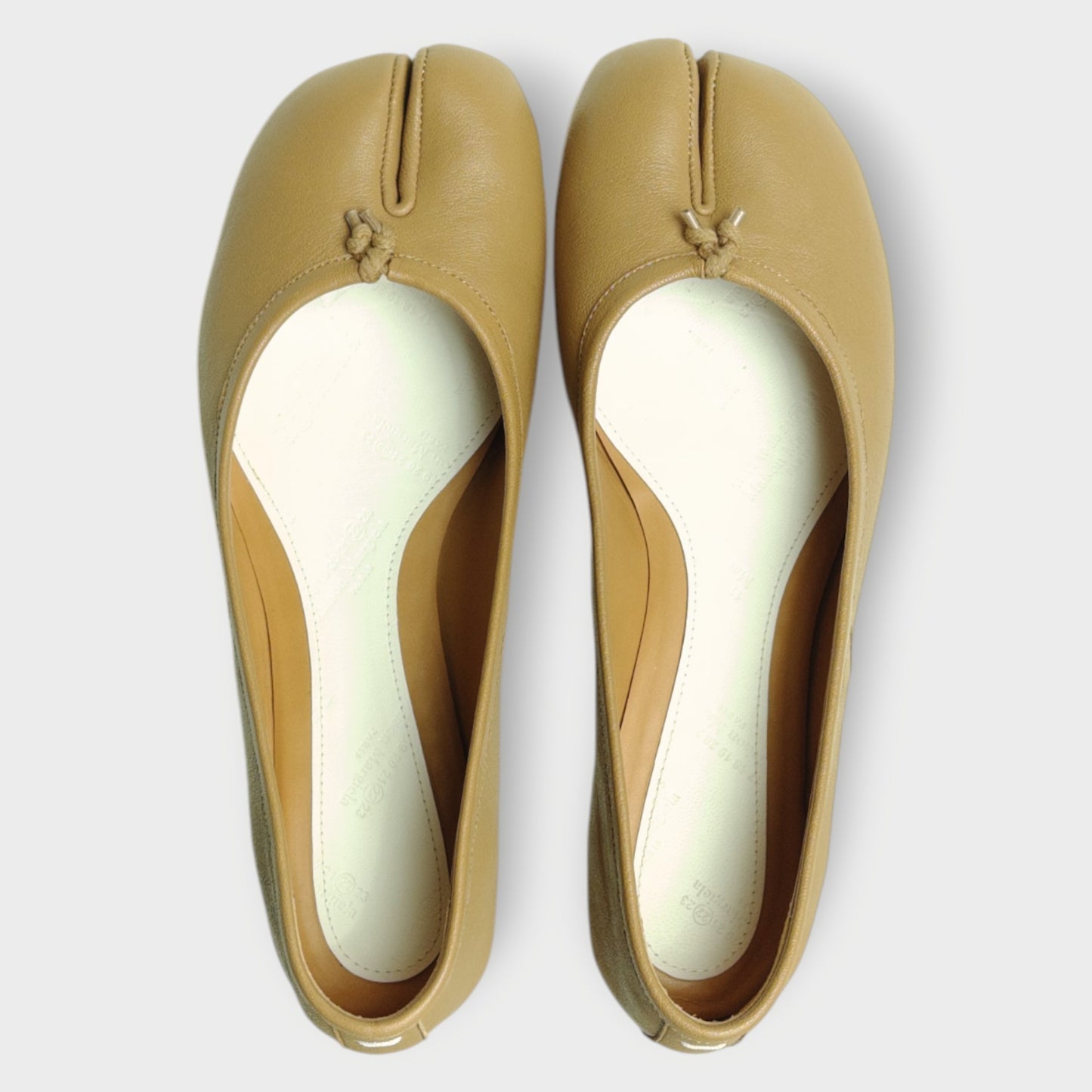 Leather Tabi Ballet Flats
