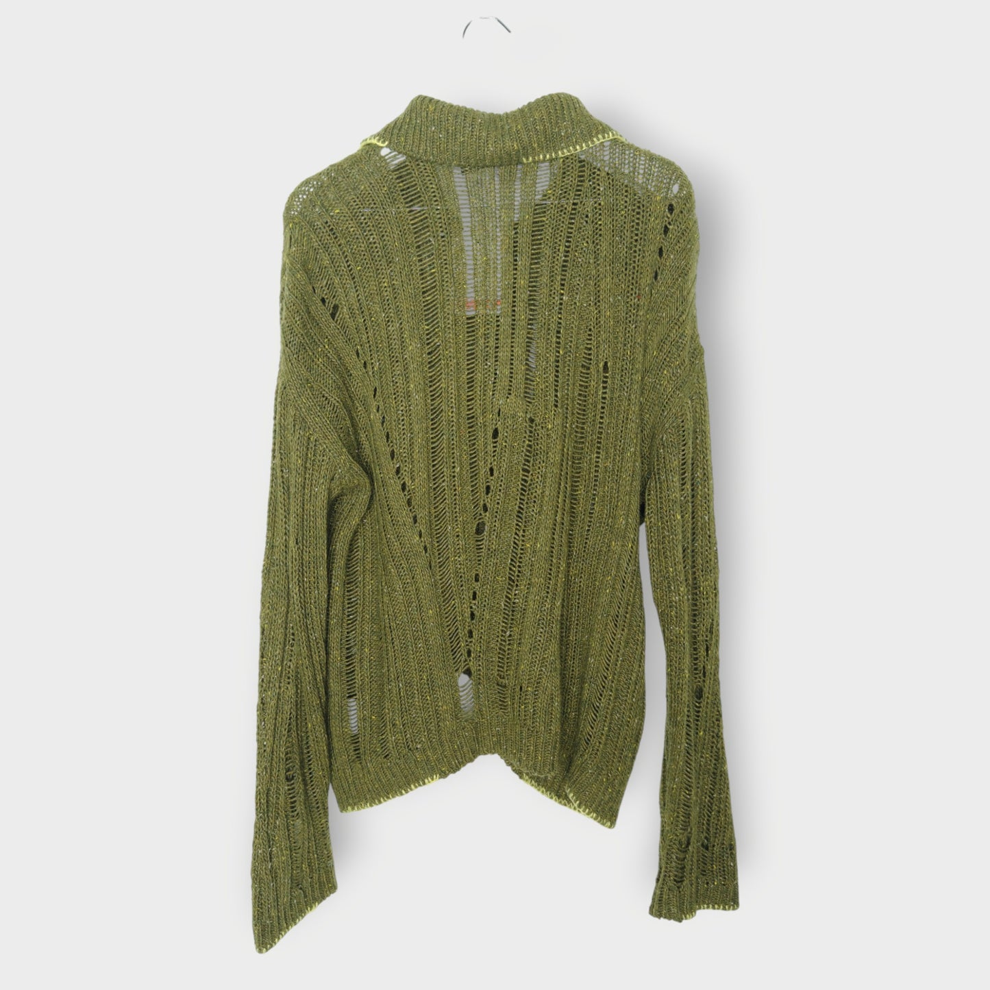 Knit Collared Nep Cardigan