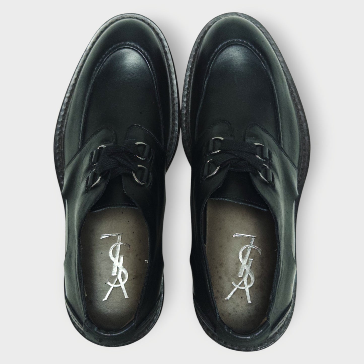 Leather Camo Sole Derby Shoe