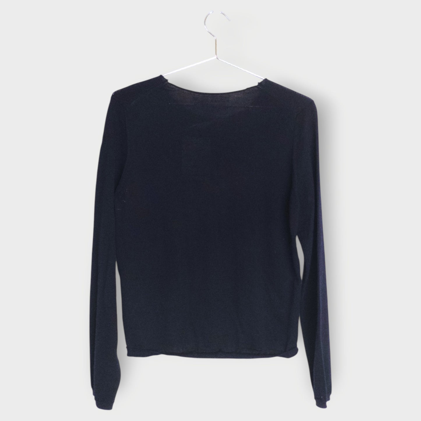 Wool Flower Graphic Print Cardigan