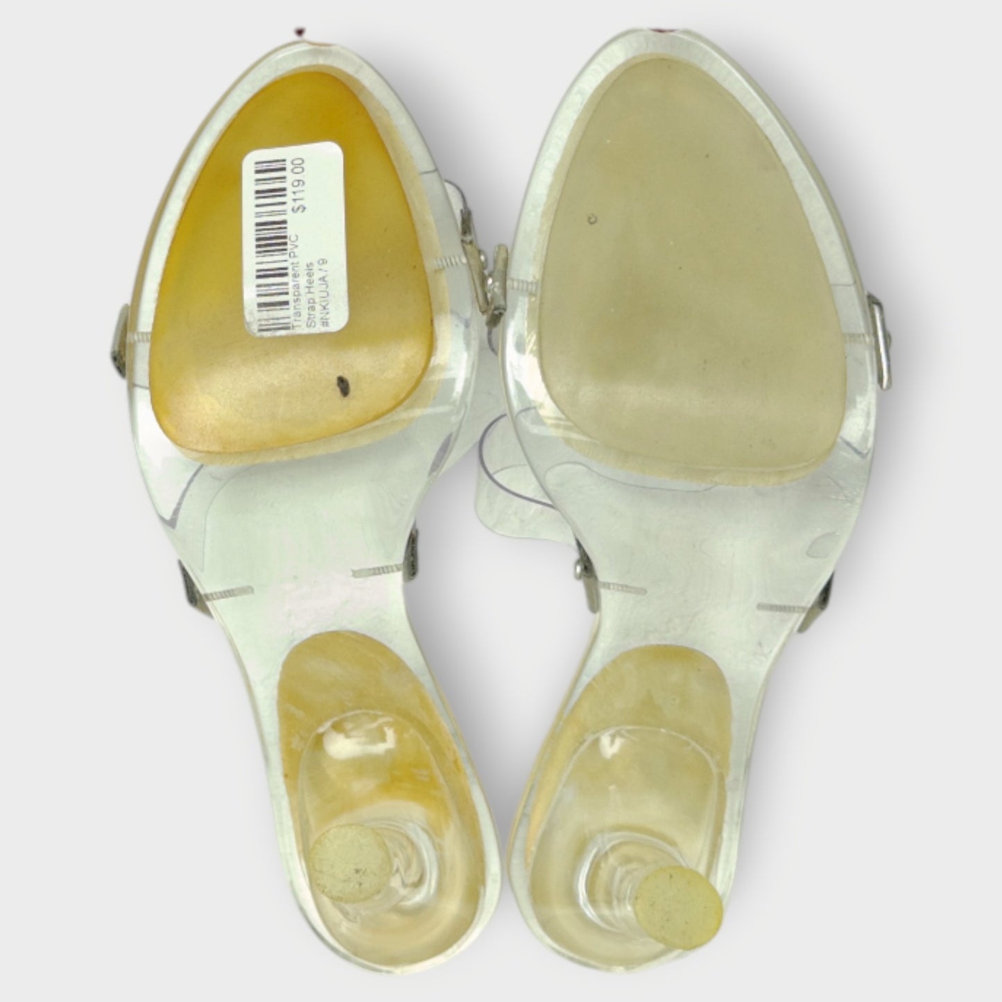 Transparent PVC Strap Heels