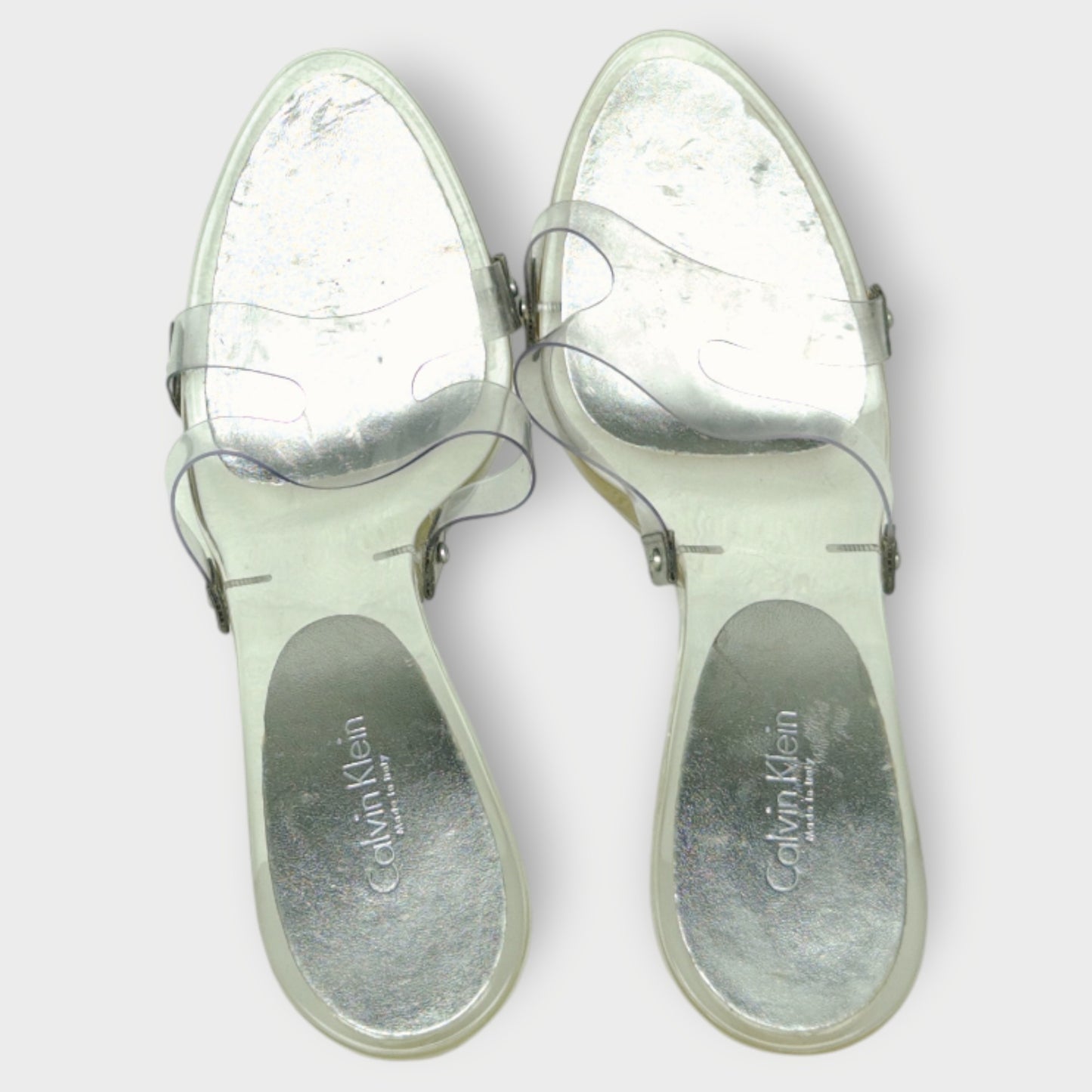 Transparent PVC Strap Heels