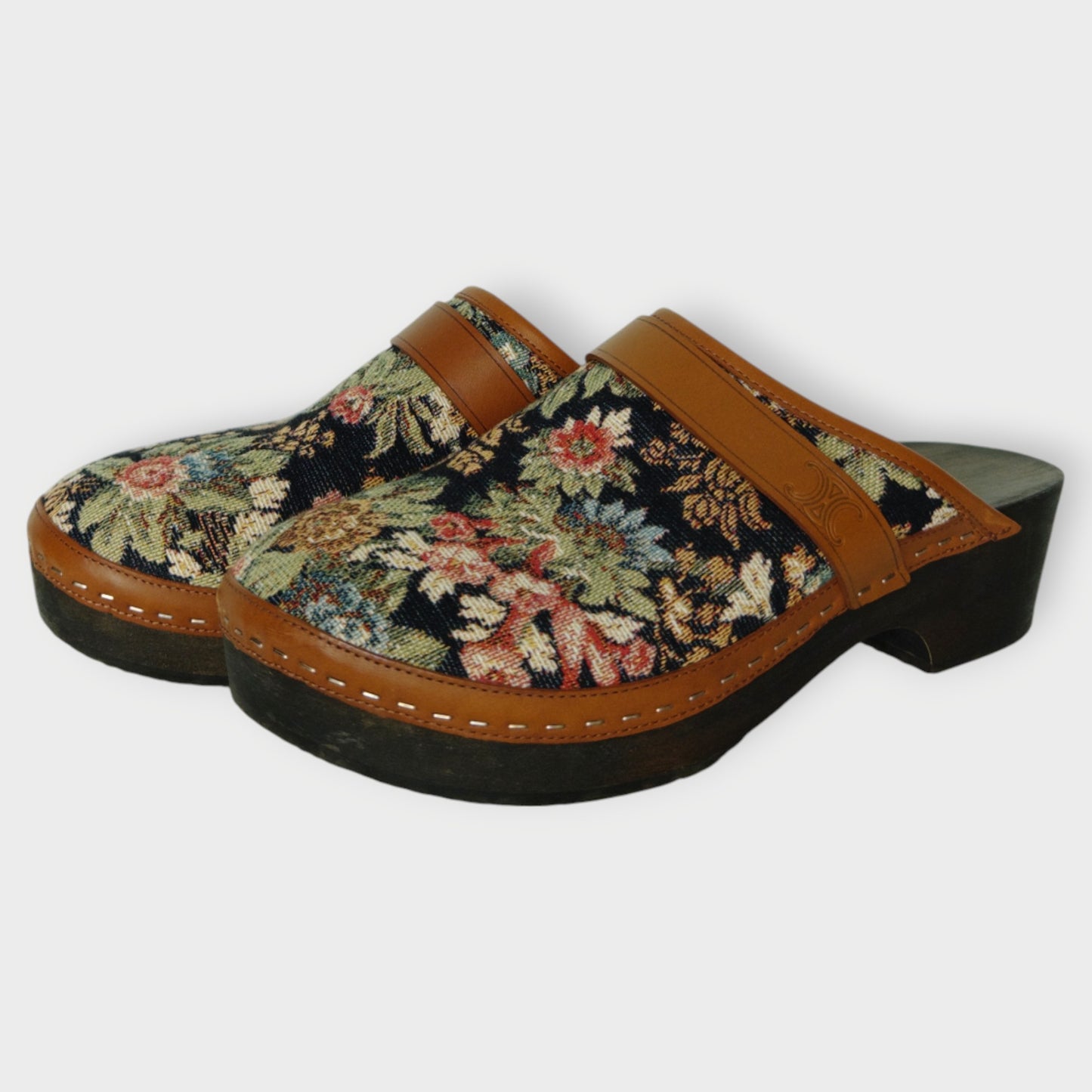 Tapestry Cloth Clogs