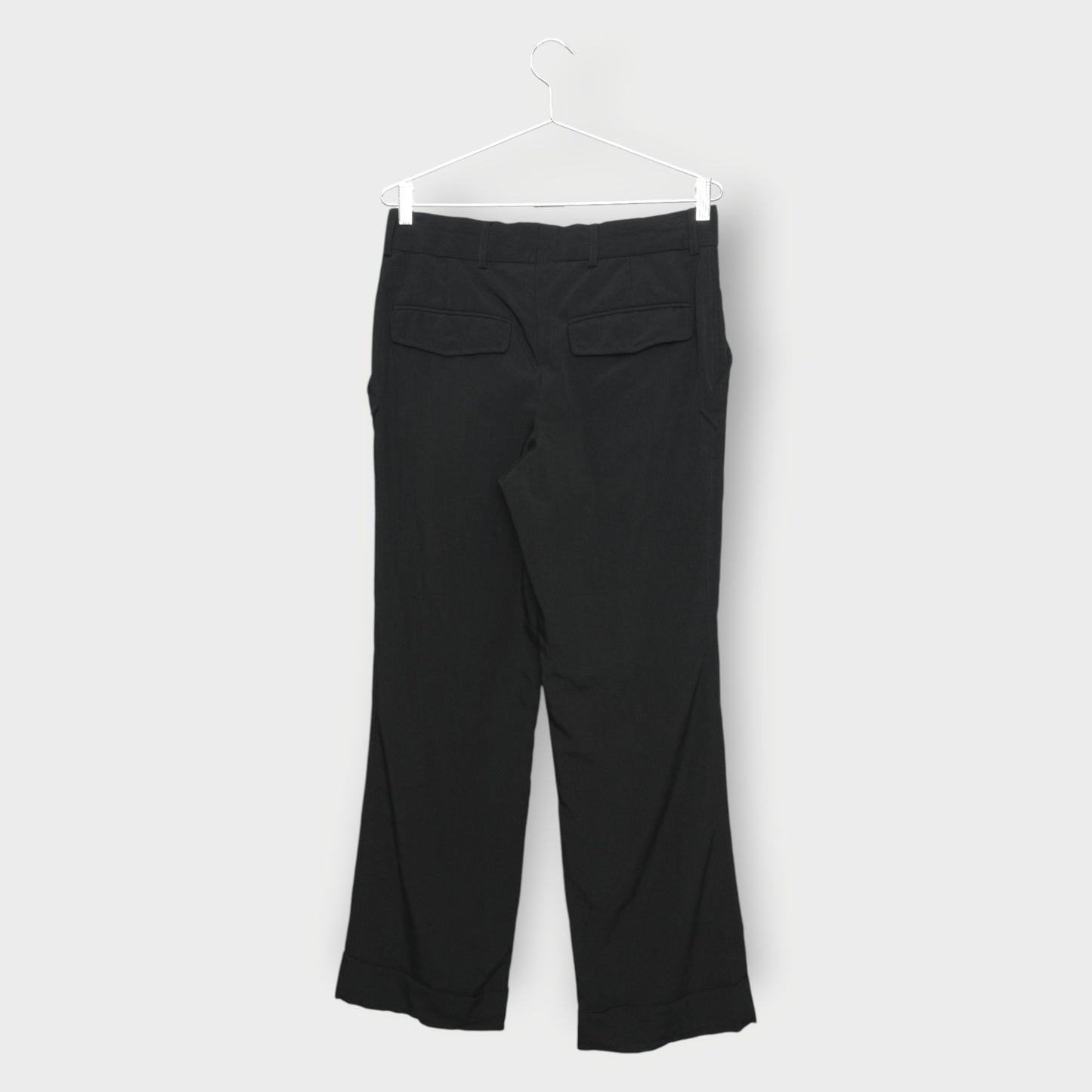 Wide Leg Herringbone Pant