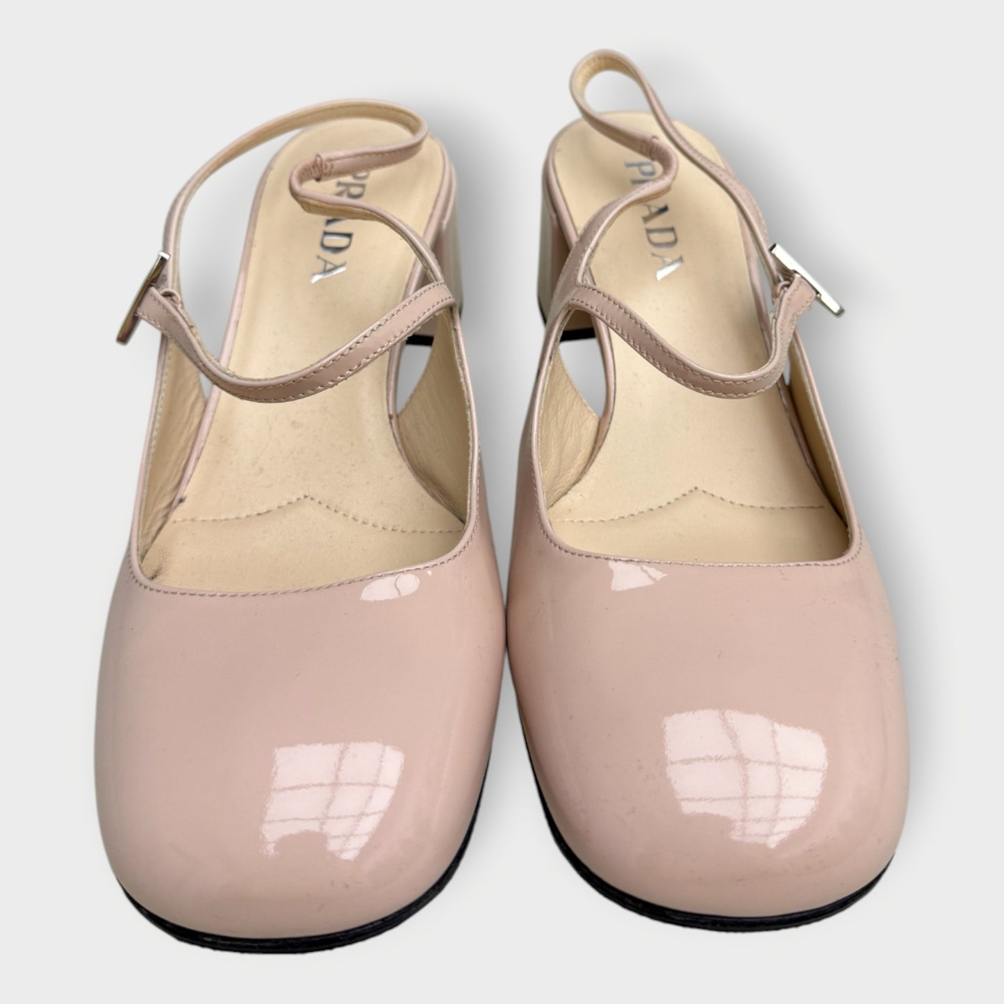 Patent Leather Slingback Heels