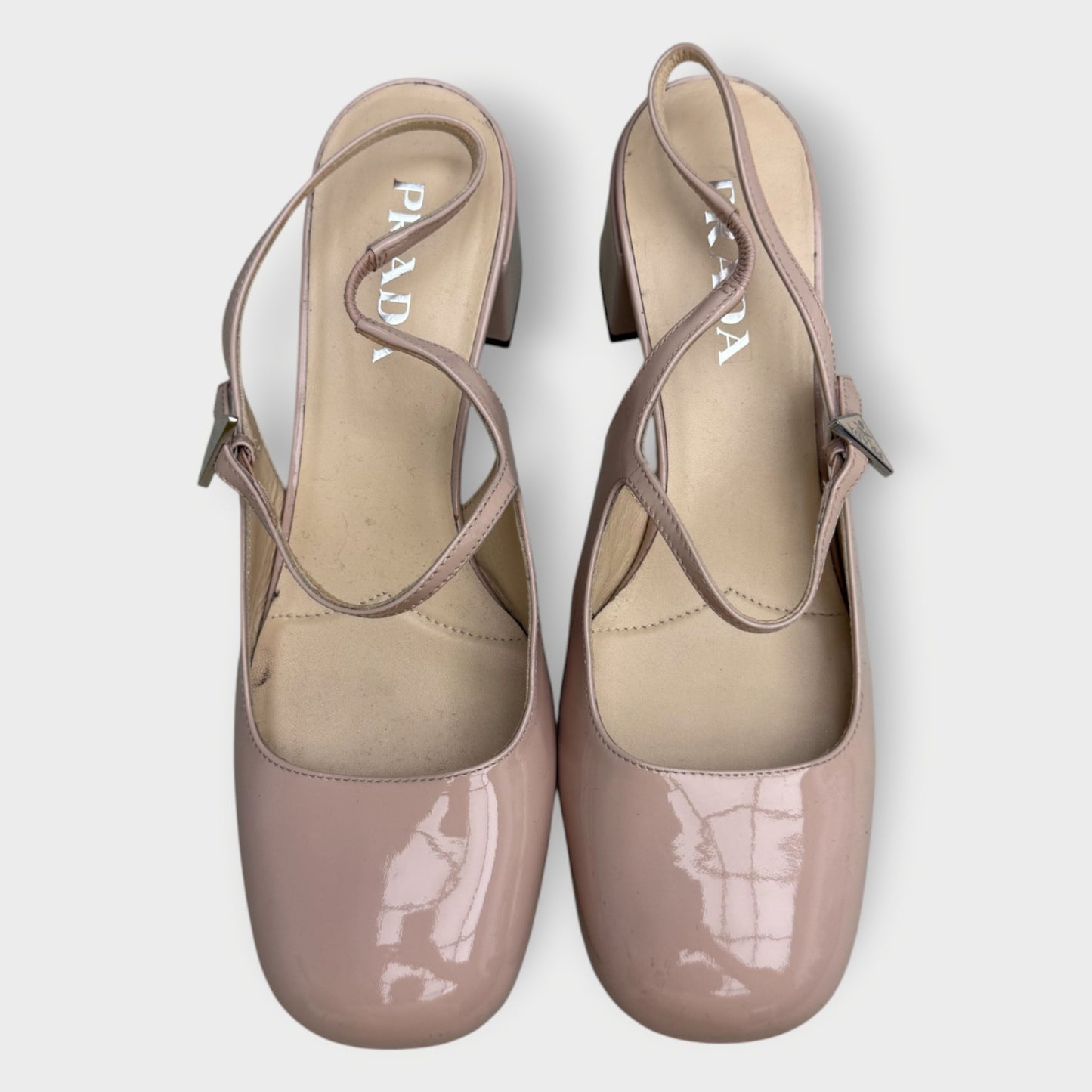 Patent Leather Slingback Heels