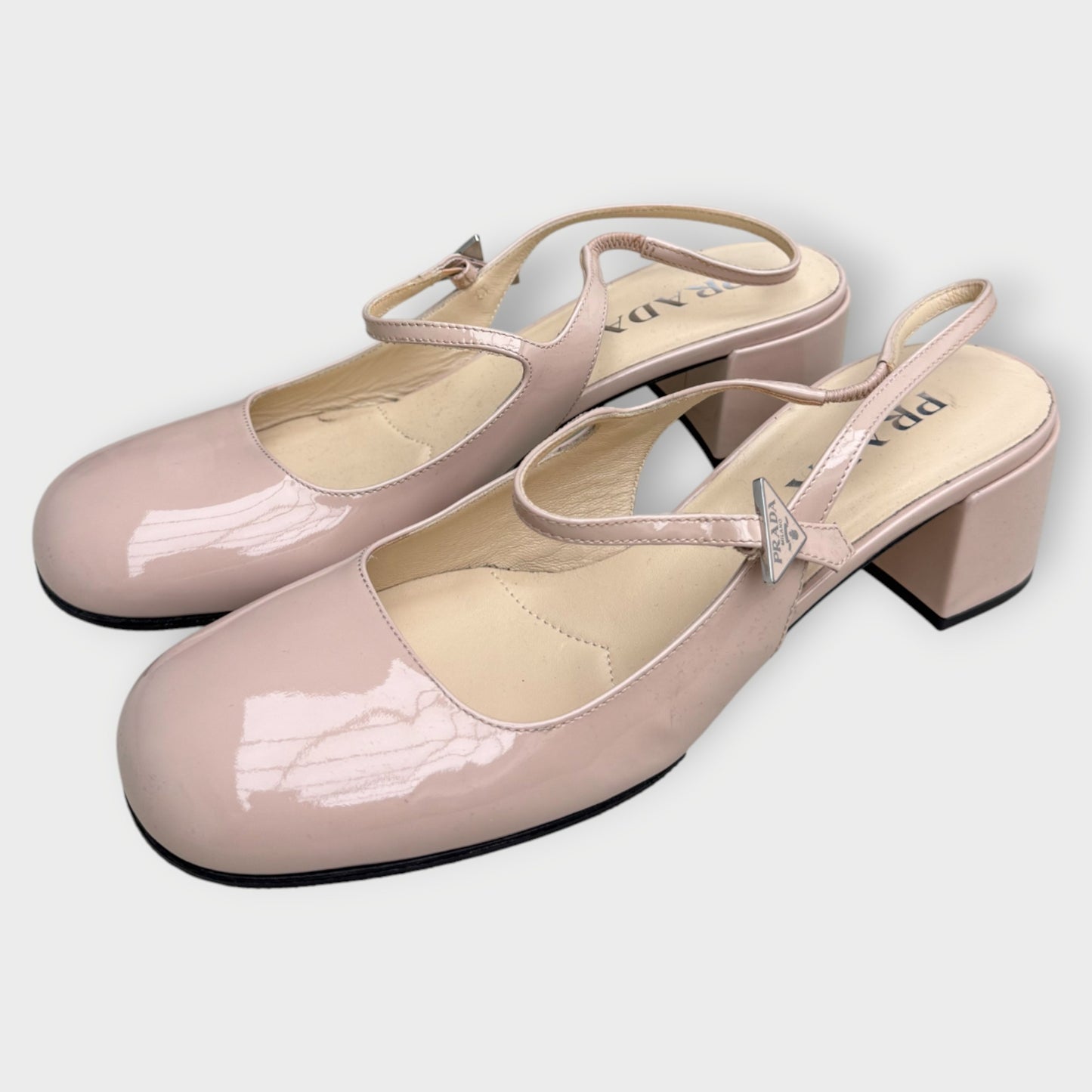 Patent Leather Slingback Heels