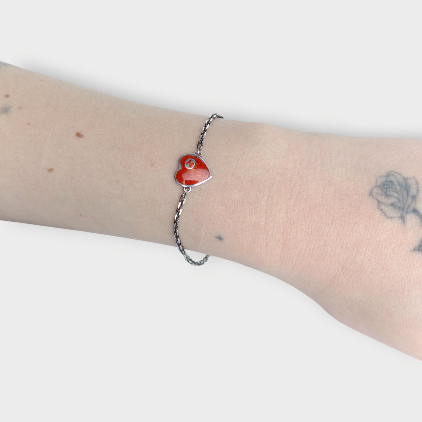 Sterling Silver Heart Bracelet