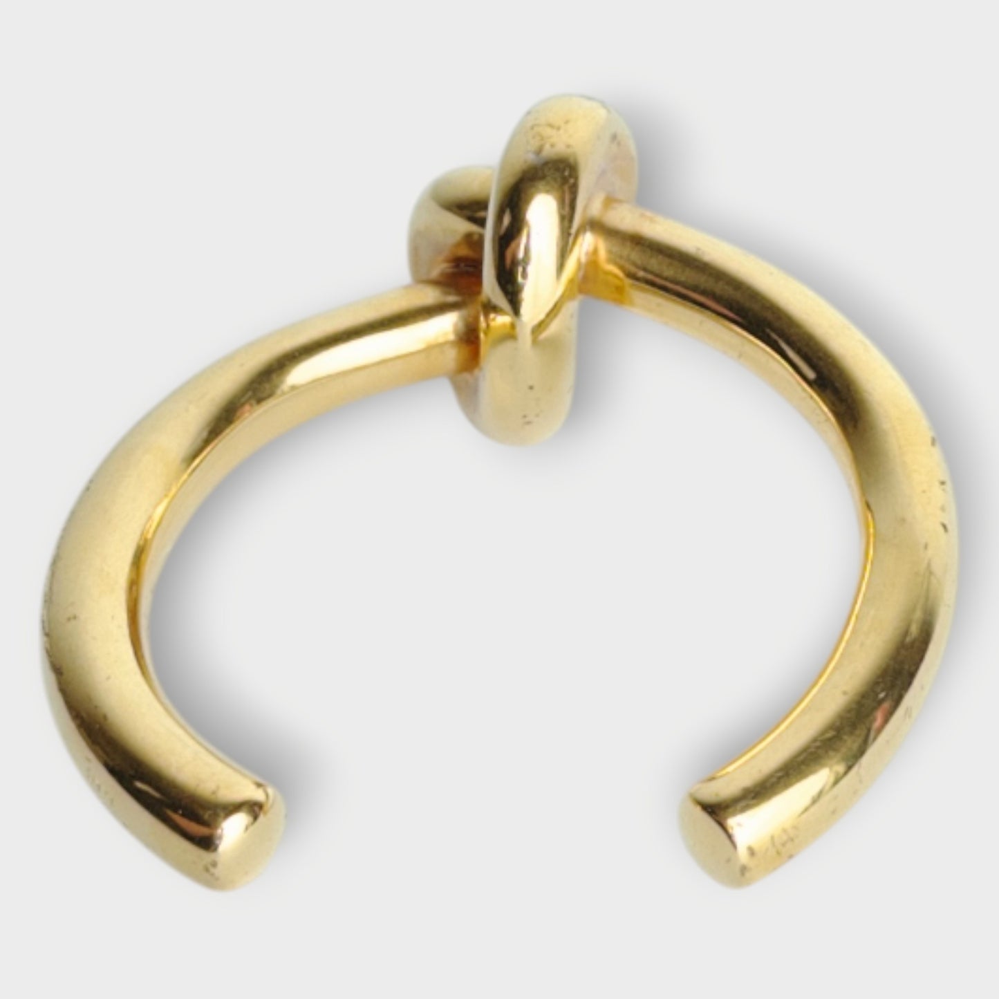 Gold Metal Knot Cuff Bracelet