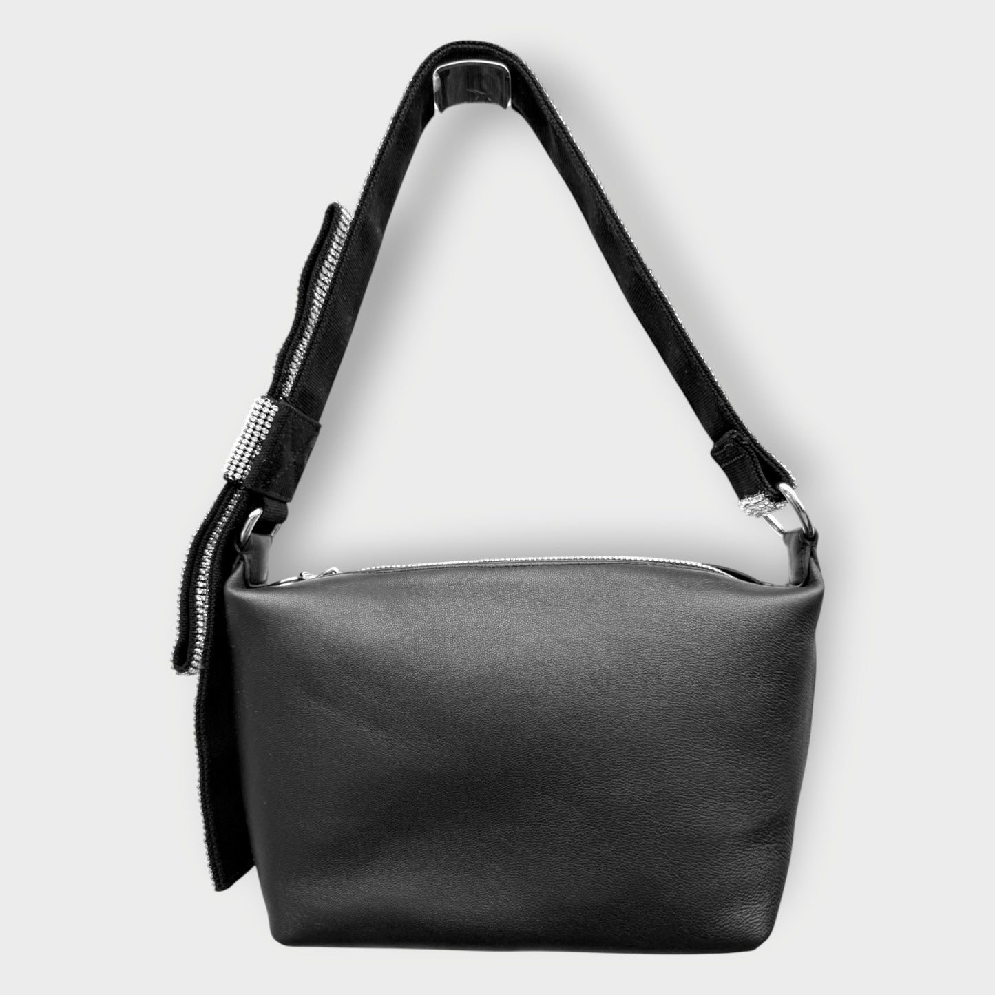 Crystal Mesh Strap Bow Handbag