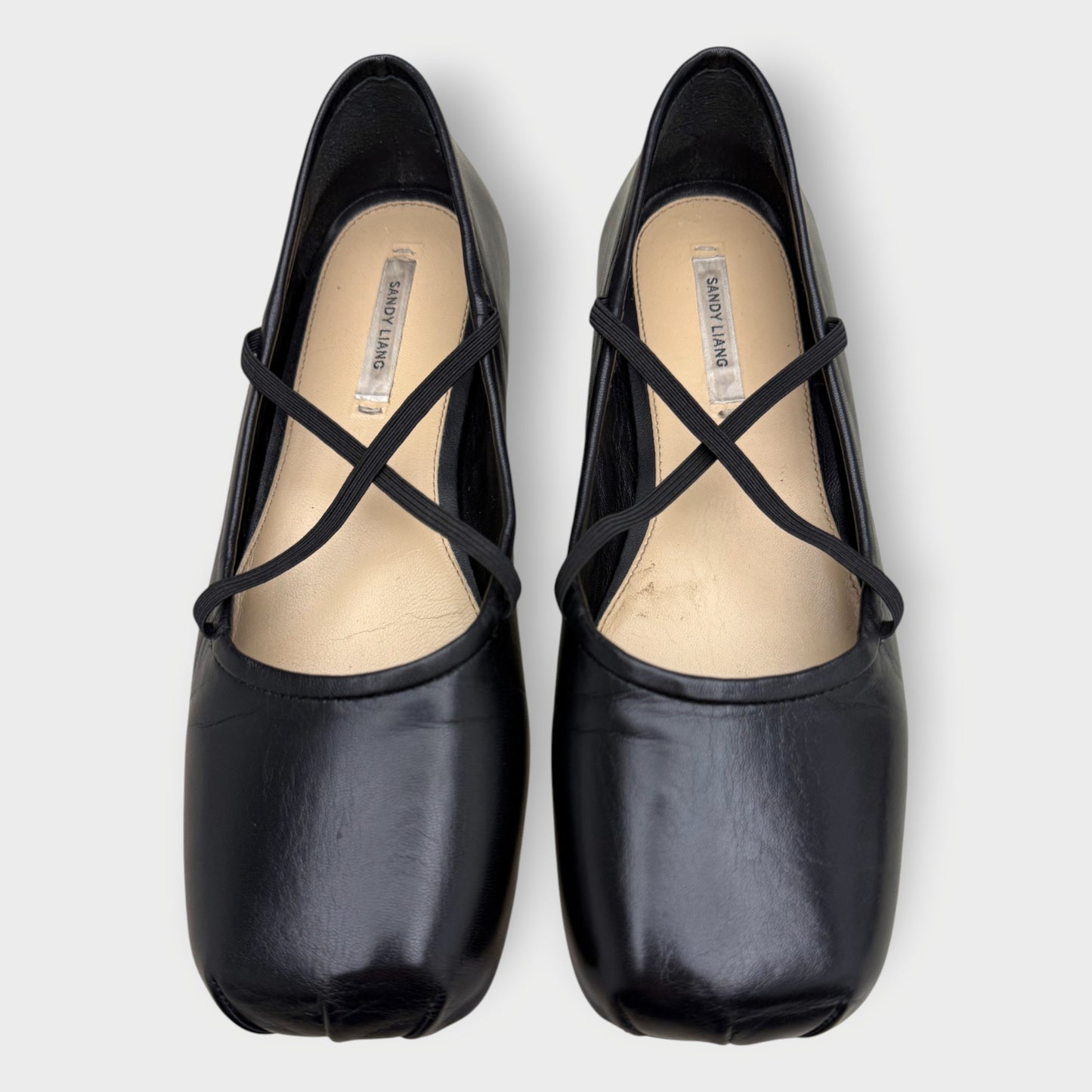 Leather Cross Pointe Ballet