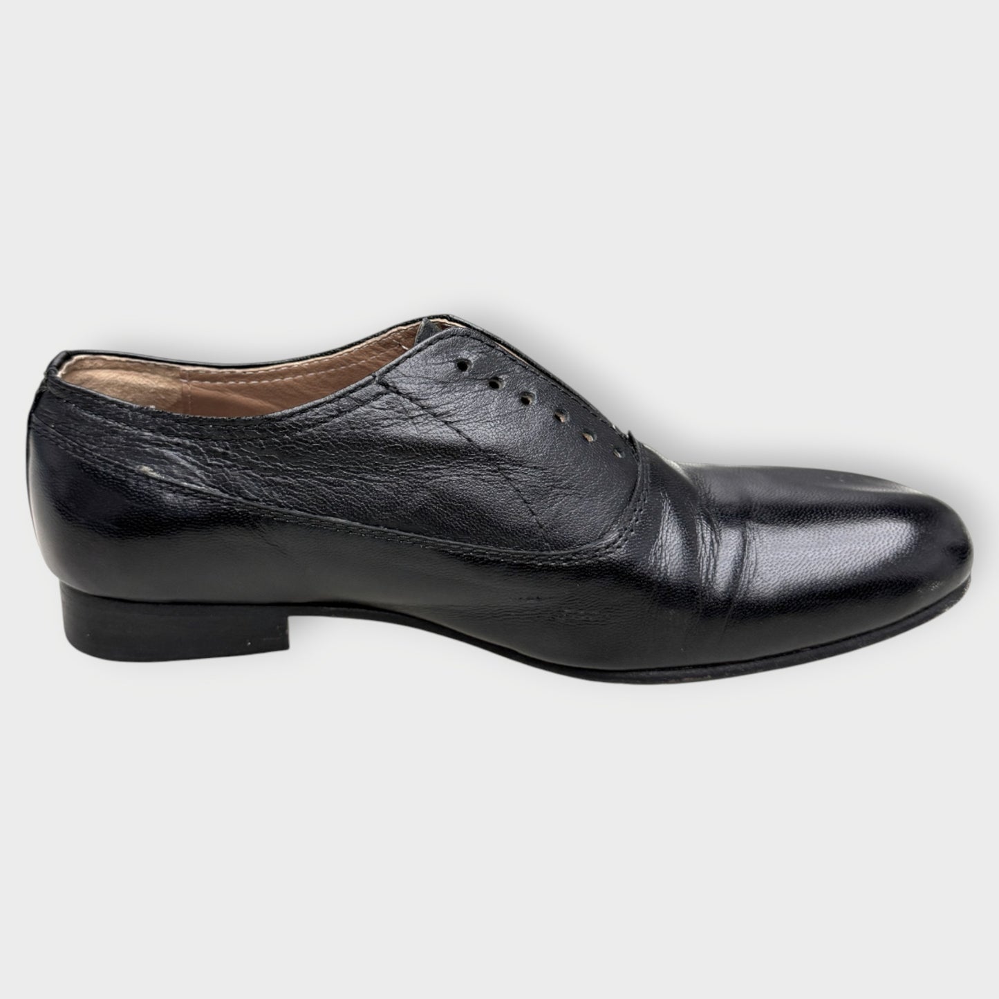 Leather Slip-On Brogue
