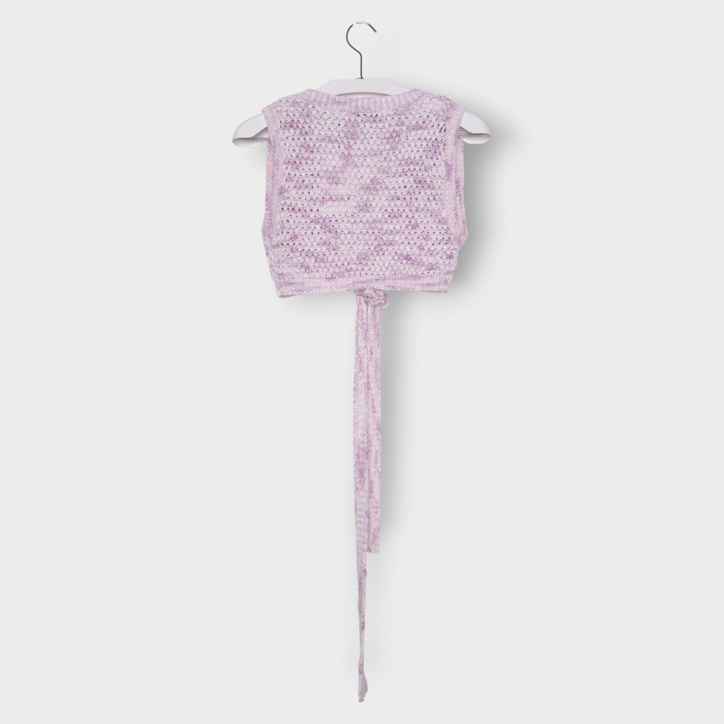 Knit Ribbon Crop Vest