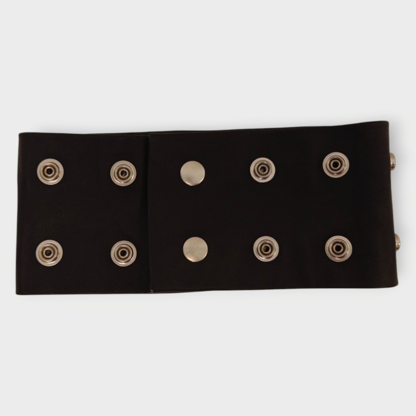 Snap Stud Leather Collar