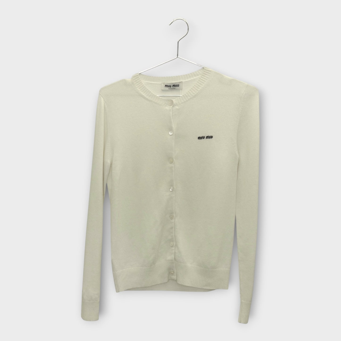 Cashmere Logo Knit Cardigan