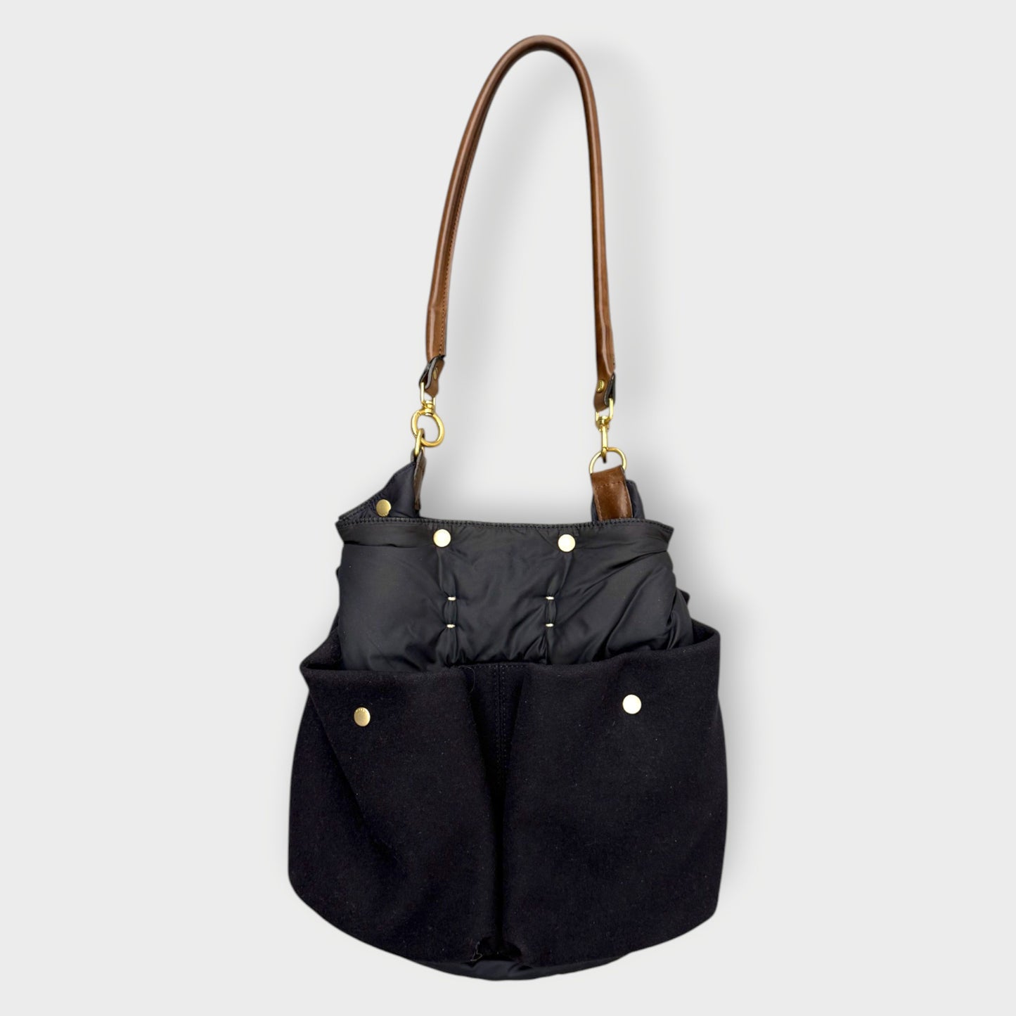 Felt Nylon Bucket Bag