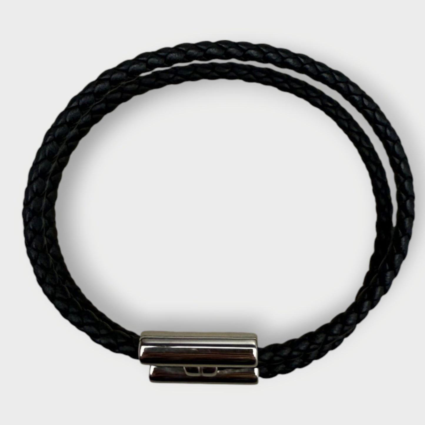 Leather Tounis Tresse H Bracelet