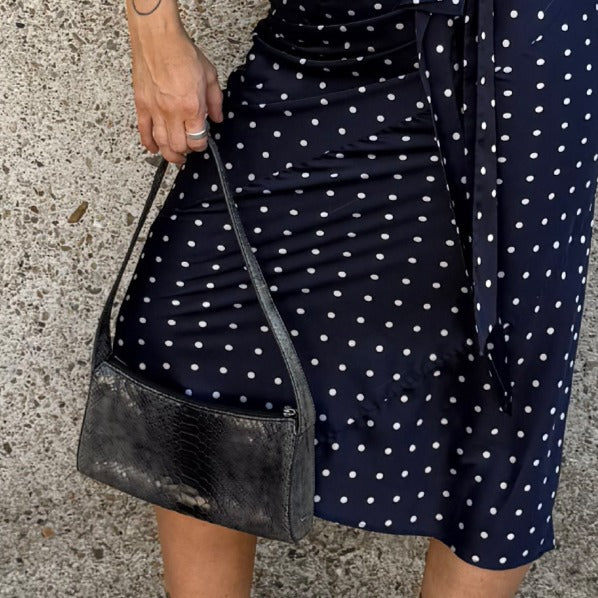 Reptile Leather Mini Shoulder Bag