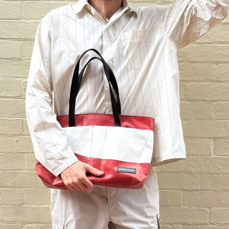 Nylon Shoulder Shopper Bag