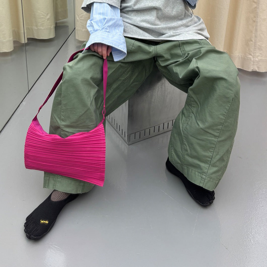 Pleated Pouch Crossbody
