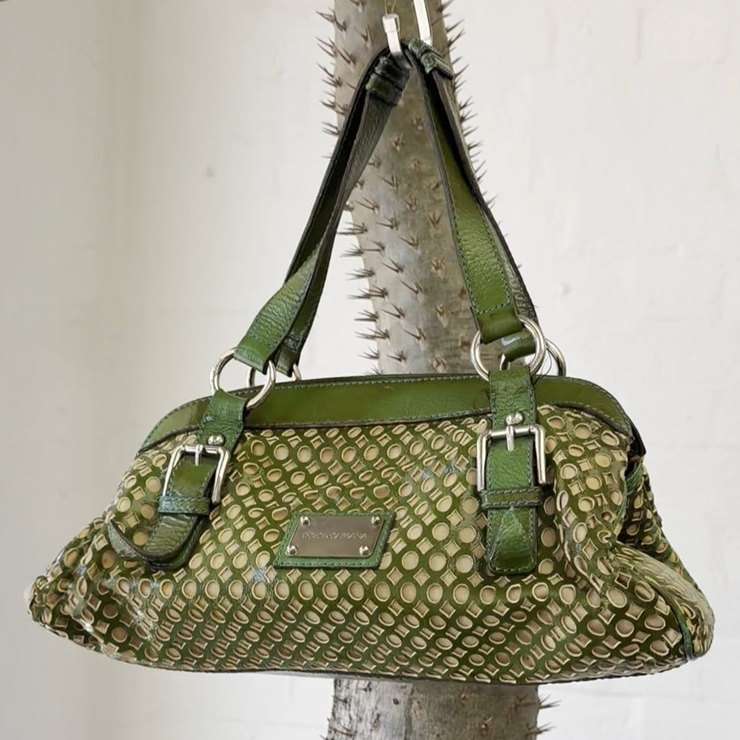 Cut Out Leather Handbag