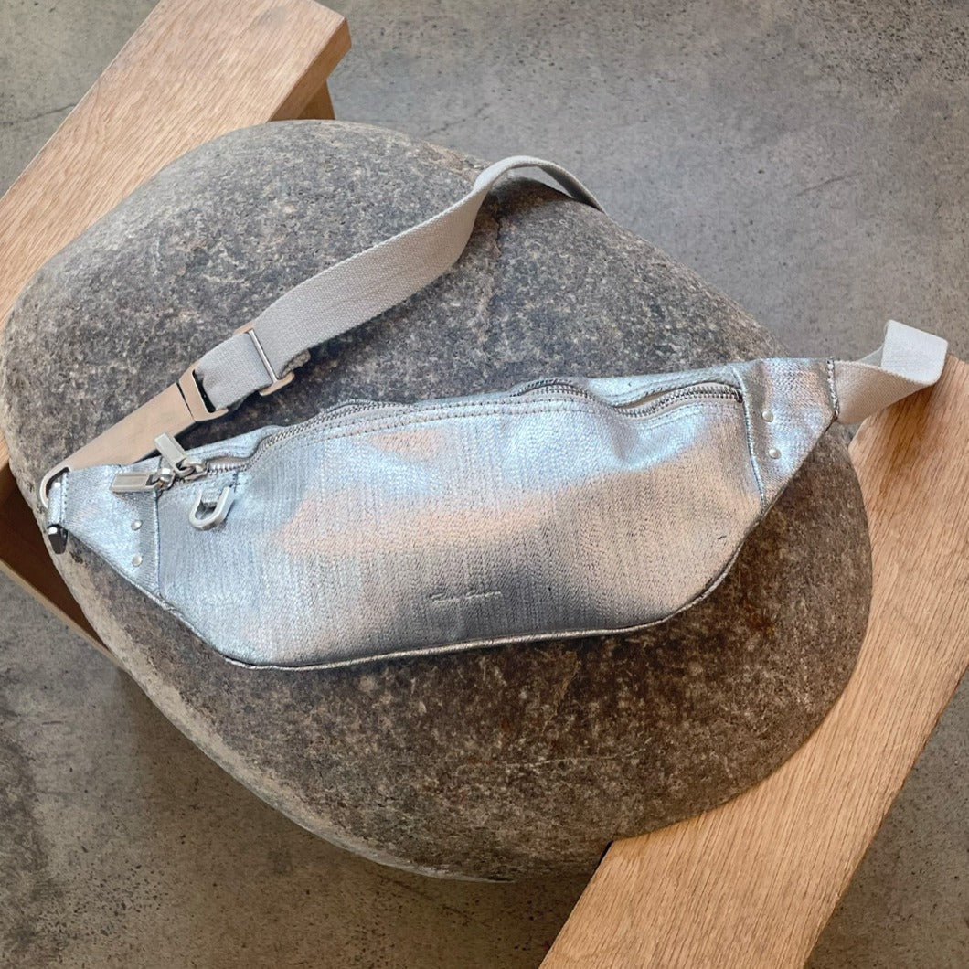 Silver Painted Bum Bag