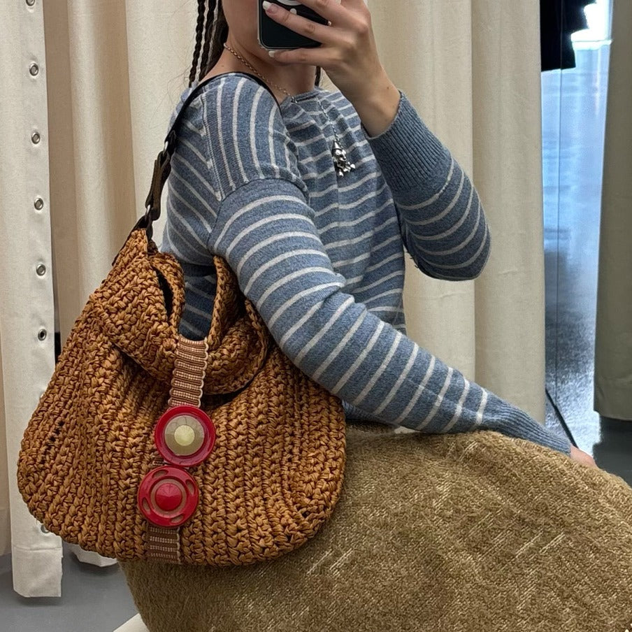 Merino Wool Stripe Knit Top