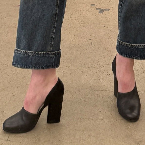 Black D'Orsay Heels #GVKP92