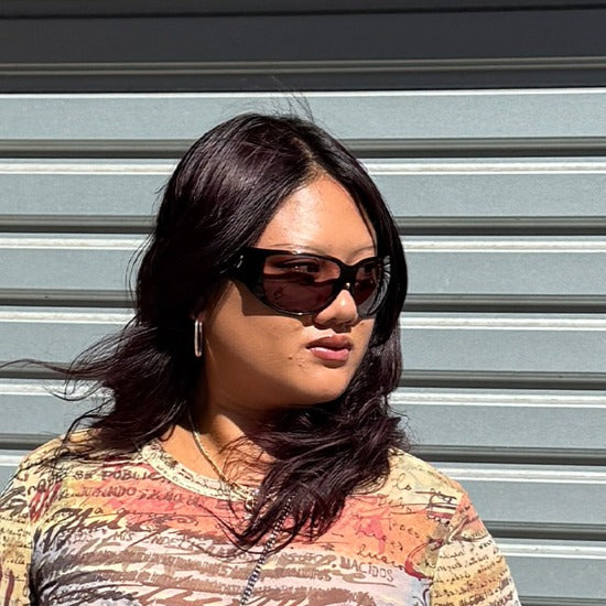 Diamanté GG Shield Sunglasses