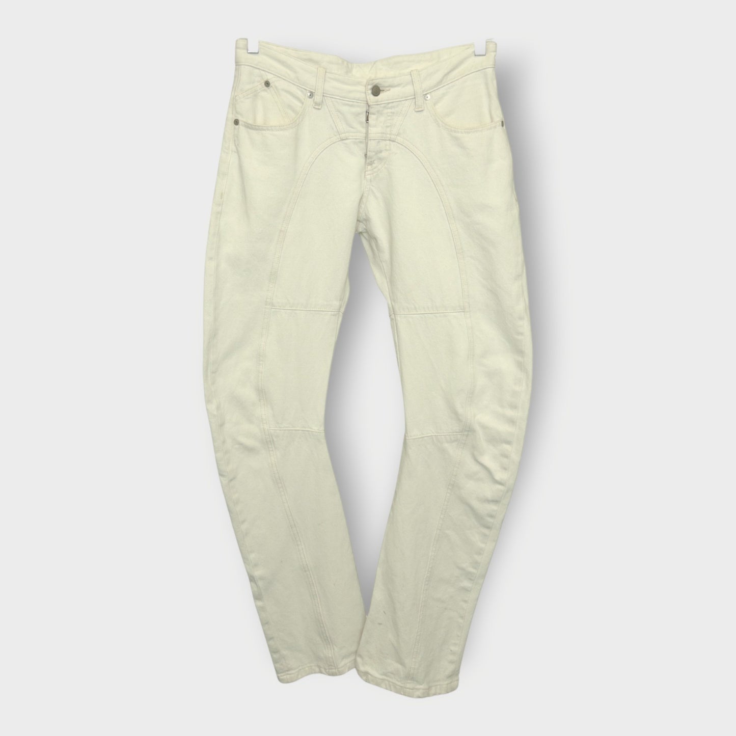 Panelled Bow Leg Jeans