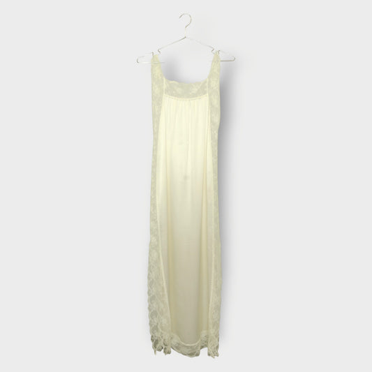 Silk Lace Apron Maxi
