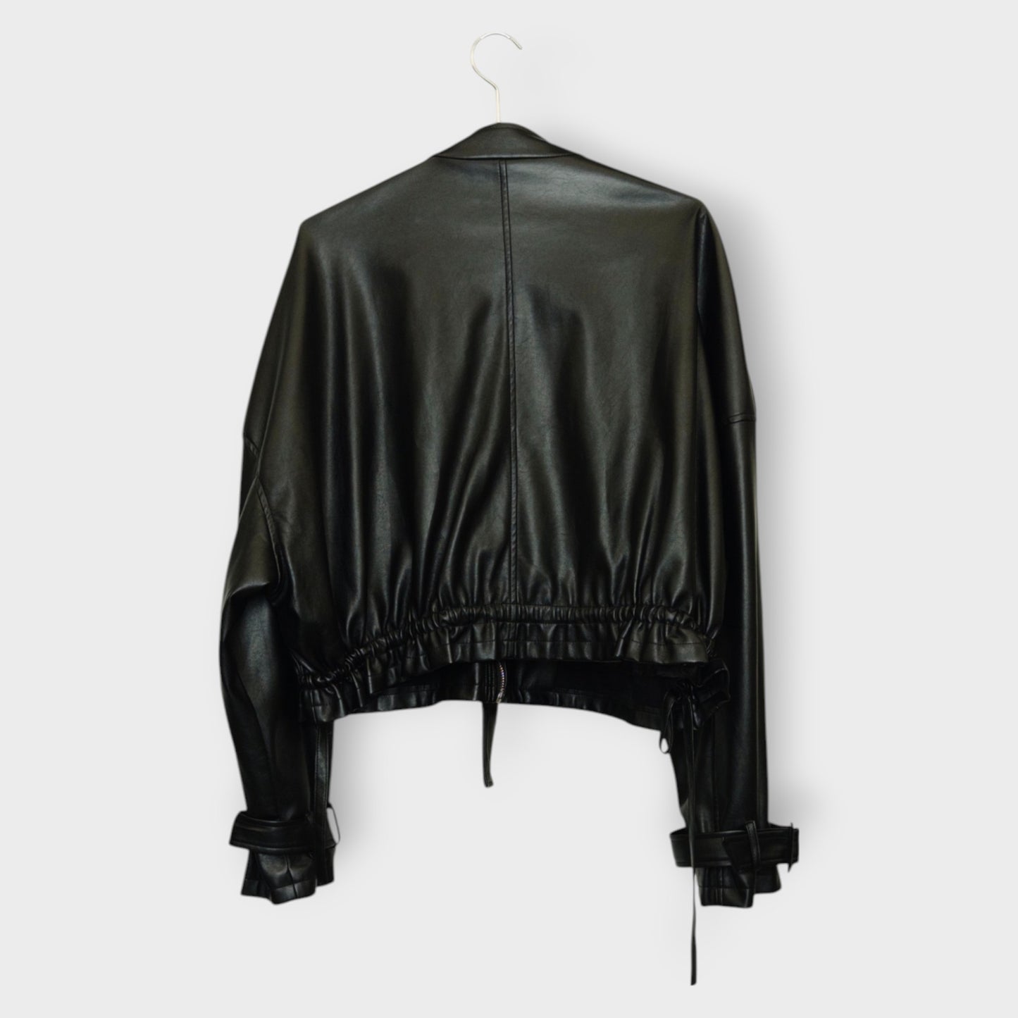 Faux Leather Pocket Jacket