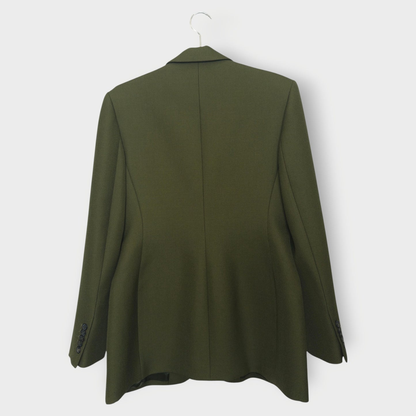 Khaki Wool Contour Blazer